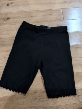 Old Navy Black Ribbed Bike Shorts for Kids